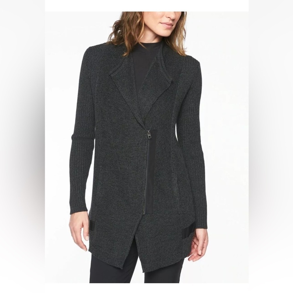 Athleta Women's Thermolite Sentinel Cardigan Wool Blend Sweater